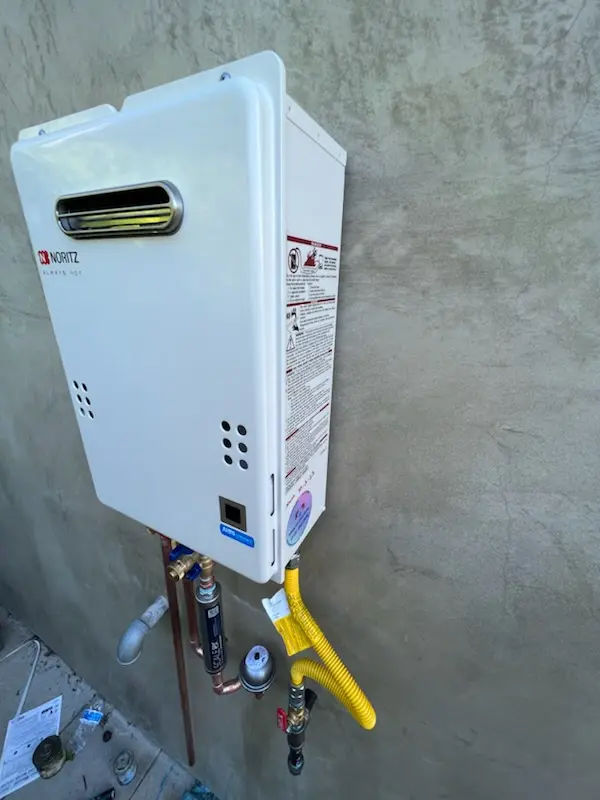 Tankless water heater installation for Sands Estates homes