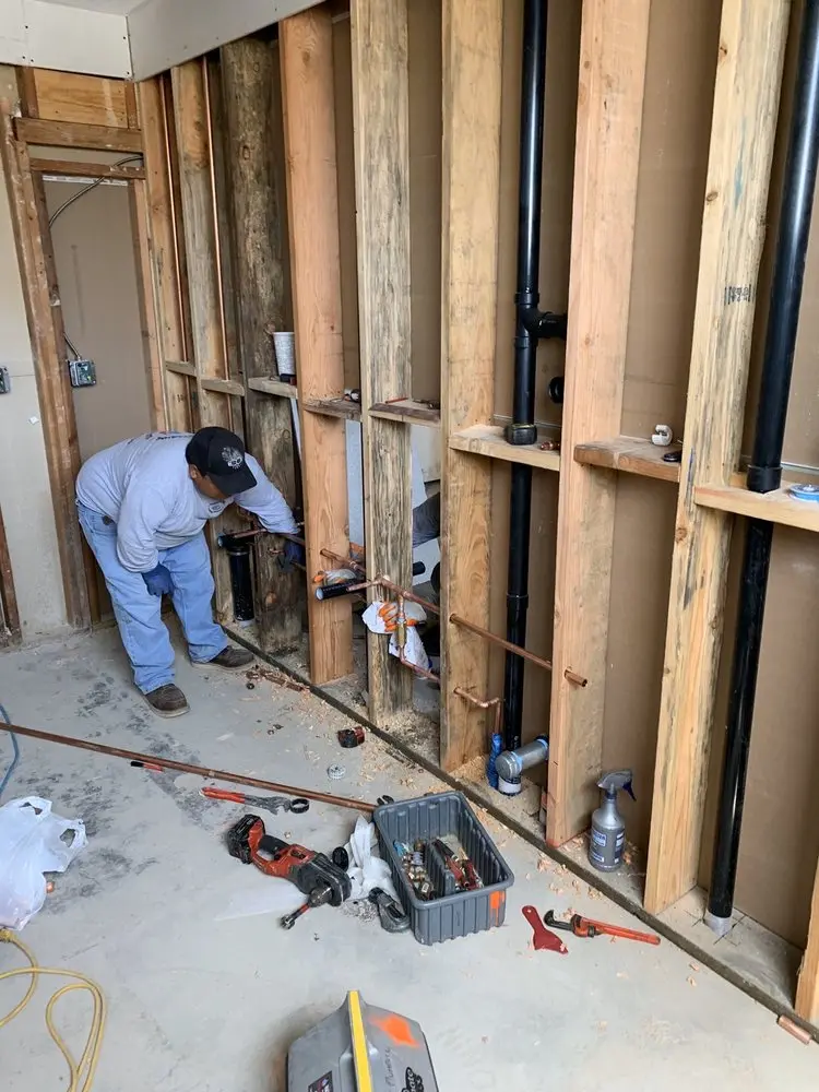 Commercial rough-in plumbing for Gas Line Repair in Sands Estates